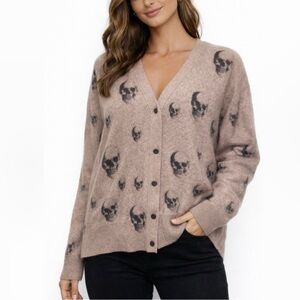 Skull Cashmere Cardigan